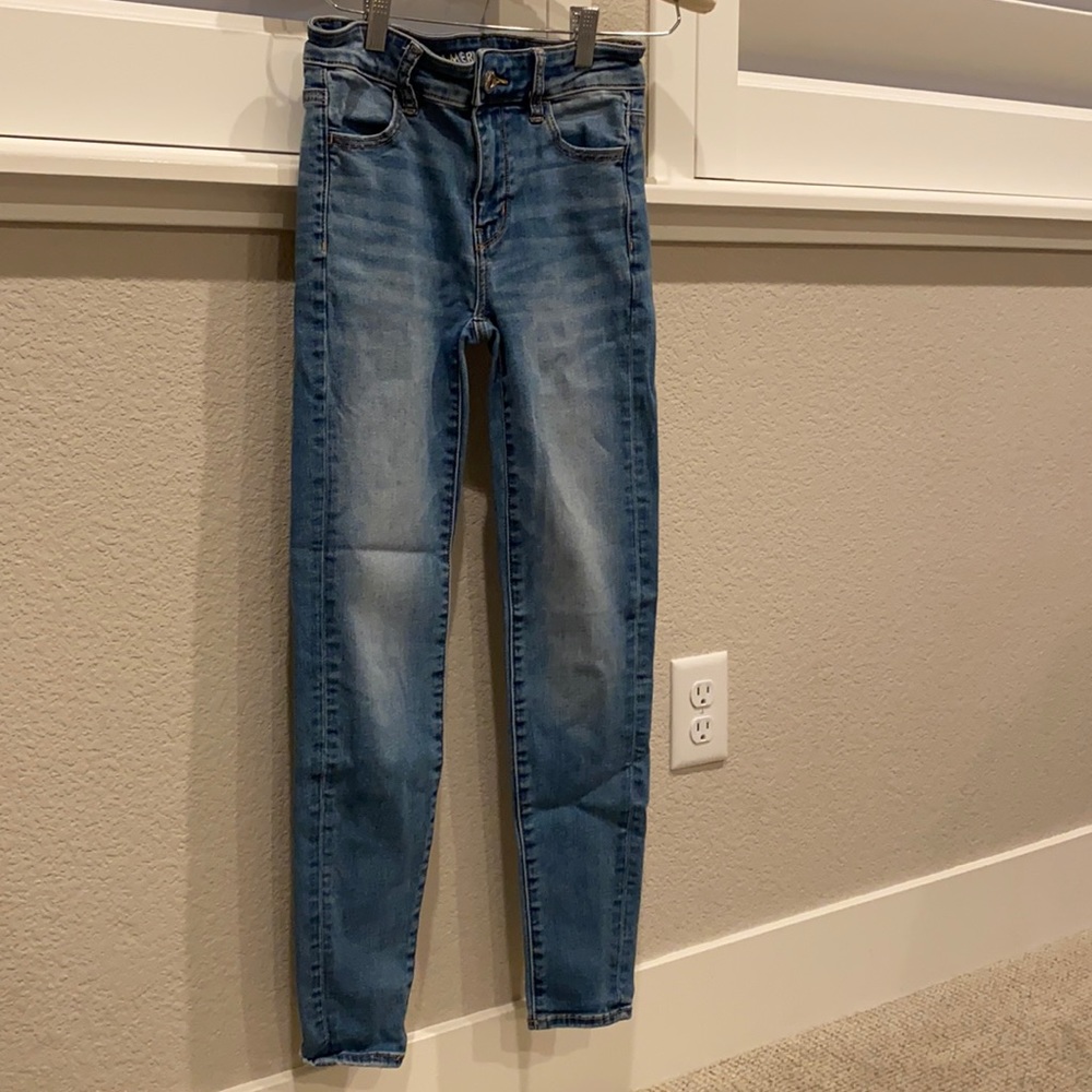 ae stretchy skinny jeans
